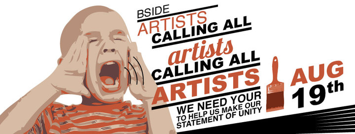 August 19th 2010 Orlando FLORIDA Unity Street Painting Live By Bside artists and Local artists